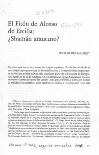 El Fitón de Alonso de Ercilla, Shamán araucano?