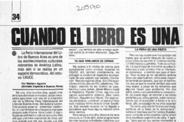 Cuando el libro es una fiesta  [artículo] Mariano Aguirre.
