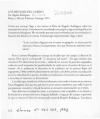 Los mensajes del cuerpo  [artículo] Juan Rivano.