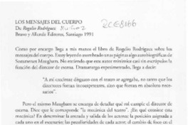 Los mensajes del cuerpo  [artículo] Juan Rivano.