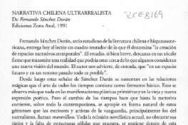 Narrativa chilena ultrarrealista  [artículo] Antonio Campaña.