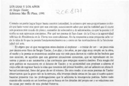 Los días y los años  [artículo] Antonio Campaña.