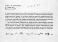 Cartas de prisionero