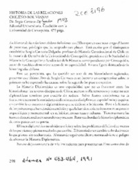 Historia de las relaciones chileno-bolivianas  [artículo] Fernando Campos Harriet.