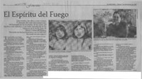 El espíritu del fuego  [artículo] E. P. B.