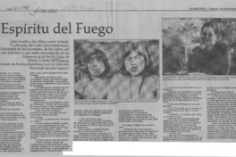 El espíritu del fuego  [artículo] E. P. B.