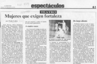 Mujeres que exigen fortaleza  [artículo] Pedro Labra.