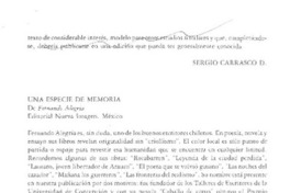 "Una especie de memoria"