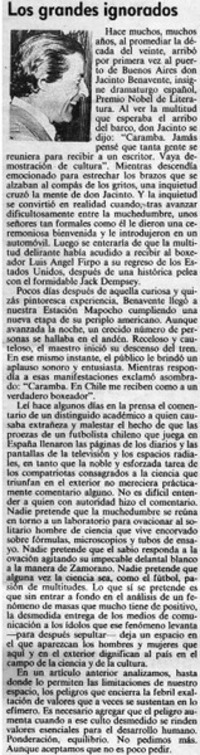 Los grandes ignorados