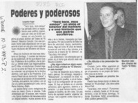 Poderes y poderosos  [artículo] Leopoldo Pulgar.