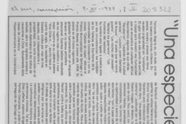 "Una especie de memoria"