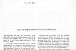 La misión en isla Dawson (1859-1911)