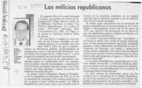 Las milicias republicanas  [artículo] Sergio Martínez Baeza.