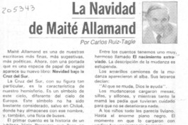 La navidad de Maité Allamand