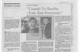 "Cuando yo escribo, todo está permitido!