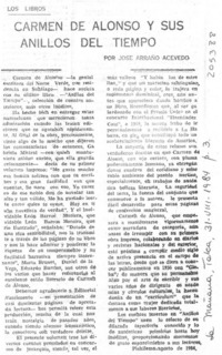 Carmen de Alonso y sus "Anillos del tiempo"