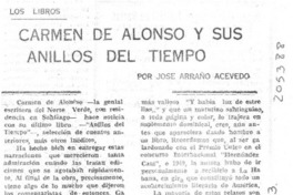 Carmen de Alonso y sus "Anillos del tiempo"