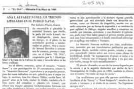 Triunfo literario en su tierra