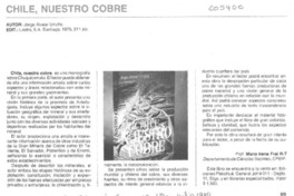 Chile, nuestro cobre