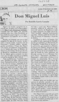 Don Miguel Luis