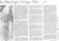 La mitología griega, hoy