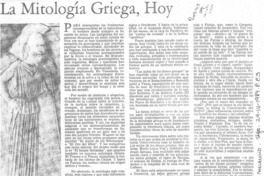 La mitología griega, hoy
