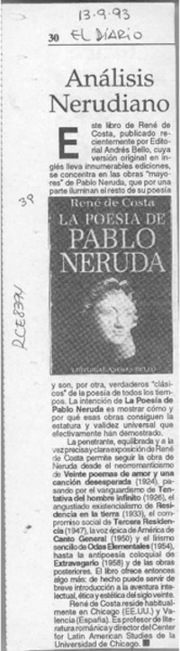 Análisis nerudiano  [artículo].