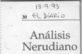 Análisis nerudiano  [artículo].