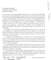 "Tulipanes negros"
