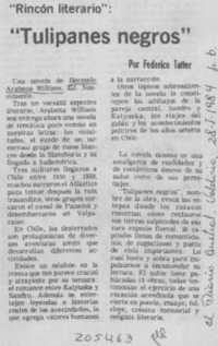 "Tulipanes negros"