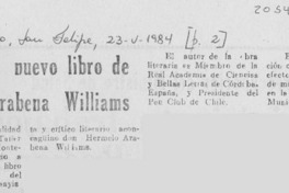 Presentarán nuevo libro de Hermelo Arabana Williams