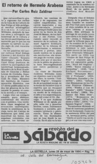 El retorno de Hermelo Arabena