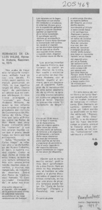 "Romances de calles viejas"