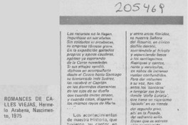 "Romances de calles viejas"