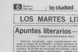 Apuntes literarios