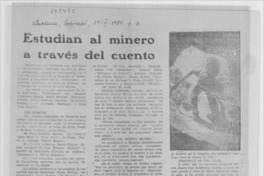 Estudian al minero a través del cuento