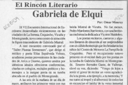 Gabriela de Elqui  [artículo] Omar Monroy.