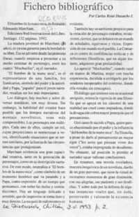 Fichero bibliográfico  [artículo] Carlos René Ibacache I.