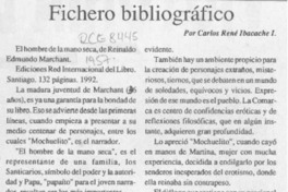 Fichero bibliográfico  [artículo] Carlos René Ibacache I.