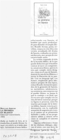 "La promesa en blanco"