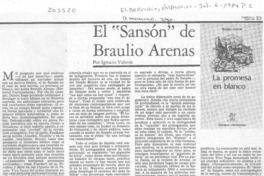 El "Sansón" de Braulio Arenas