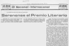 Serenense el Premio LIterario