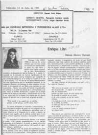 Enrique Lihn  [artículo] Marcela Albornoz Dachelet.