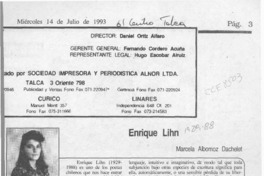 Enrique Lihn  [artículo] Marcela Albornoz Dachelet.