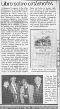 Libro sobre catástrofes