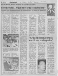 Estudiantes; Y qué ha escrito ese caballero?