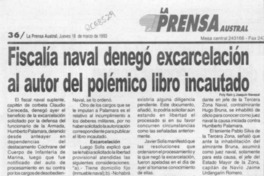 Fiscalía naval denegó excarcelación al autor del polémico libro incautado  [artículo].