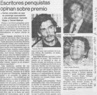 Escritores penquistas opinan sobre premio