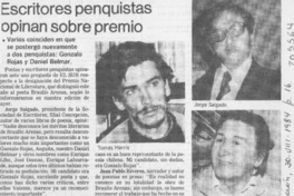 Escritores penquistas opinan sobre premio