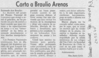 Carta a Braulio Arenas
